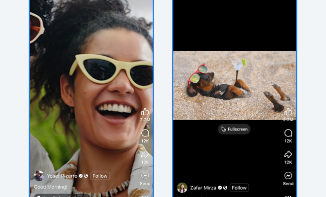 Facebook reels video vertical orizontal