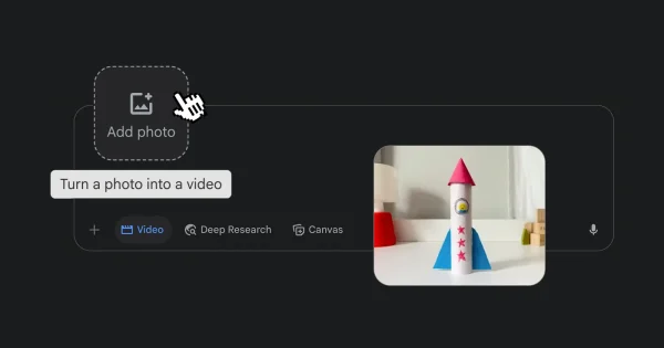 google gemini transforma o fotografie in video