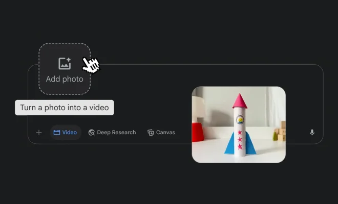 google gemini transforma o fotografie in video