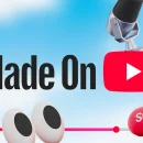 Imaginea oficială a evenimentului Made On YouTube, unde au fost prezentate principalele noutăți YouTube 2025, inclusiv unelte AI și funcții noi pentru creatori.