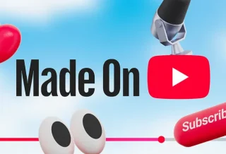 Imaginea oficială a evenimentului Made On YouTube, unde au fost prezentate principalele noutăți YouTube 2025, inclusiv unelte AI și funcții noi pentru creatori.