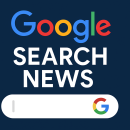 Imagine pentru articolul „noutăți google search news”, cu elemente vizuale inspirate din interfața Google Search