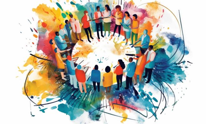 ilustrație despre engagement pe LinkedIn în 2026 și interacțiunea dintre utilizatori