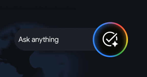 Grafică utilizată pentru articolul despre google ai mode, cu un element vizual modern care sugerează interacțiuni AI în căutare
